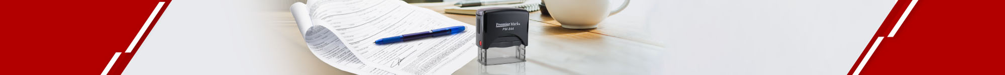 Our signature stamps are laser engraved to give you the crisp and clean impression you expect. You can upload your signature as a PDF or JPEG.  
